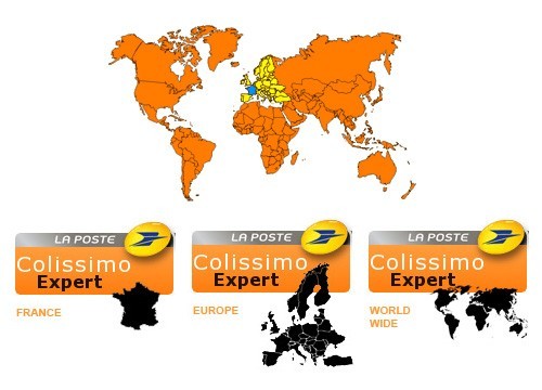 Worldwide delivery coverage map